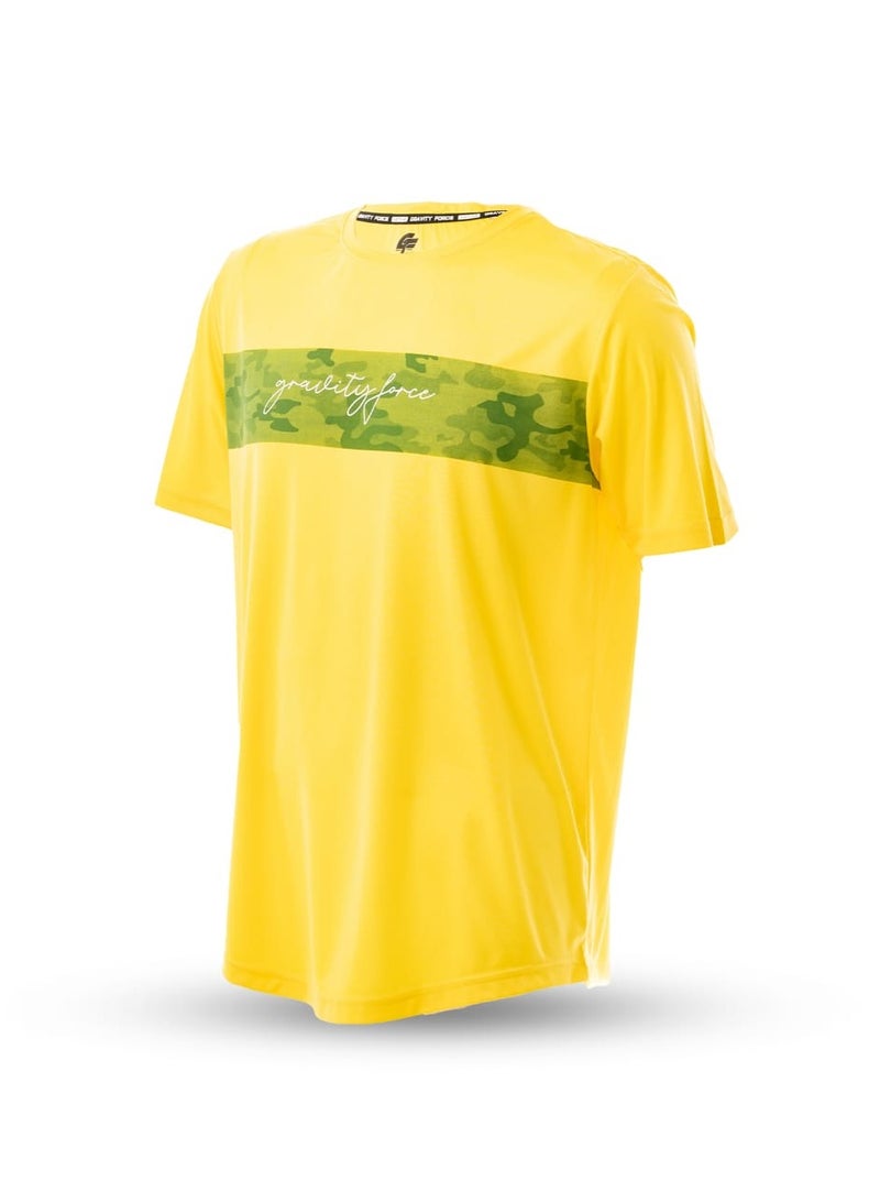 گریوِٹی فورس تيشيرت جرافيتي فورس رجالي واسع بياقة دائرية | أكتاف منسدلة وأكمام نصفية | قطن سريع الجفاف | ملابس كاجوال، رياضية، وللاستخدام الخارجي - Image 2